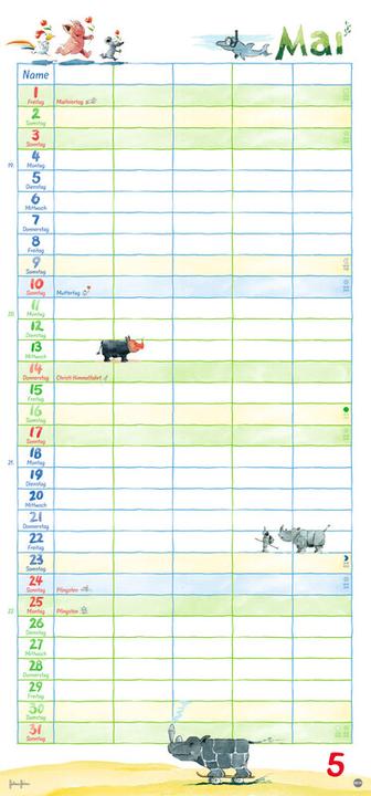 Produktbild Heye Familienplaner (21 x 45 cm)