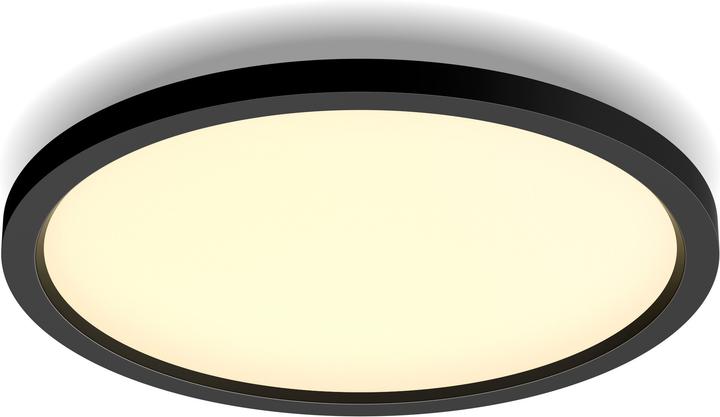 Actual product image Philips Hue White Amb. Aurelle Panel Light Round Black (2300 lm)