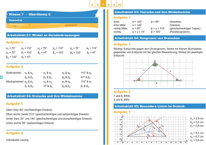 Produktbild Lösungsheft zu Übungsheften Klasse 5-10: Lösungswege - Rechenschritte - Erklärungen (Deutsch, Christian Hotop, Conrad Zimmermann, Paul Lesemann, Philipp Reutter, 2017)
