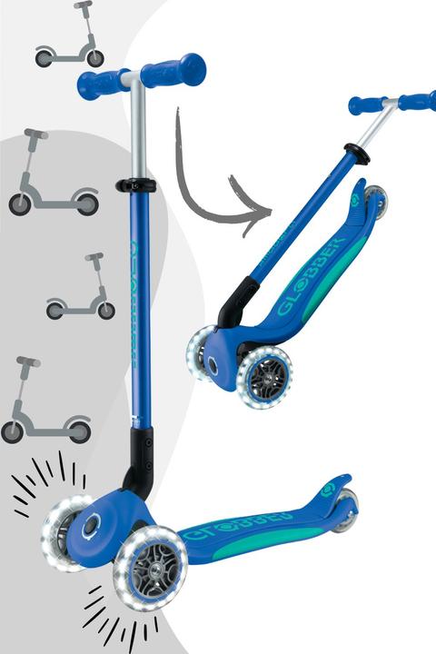 Produktbild Globber Mini Primo Foldable Plus s Navy Blue Emerald Green