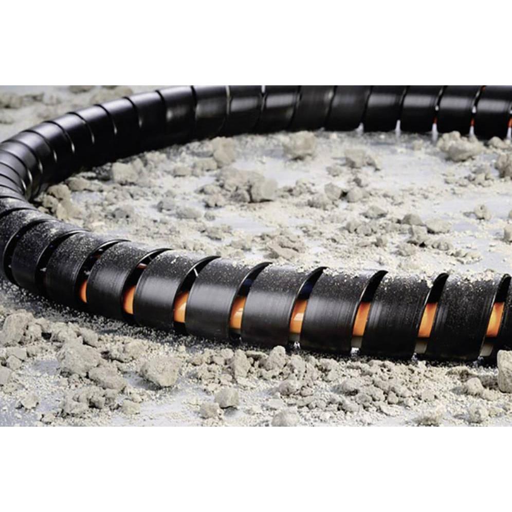 Thumbnail - HellermannTyton, Kabelschutz + Kabelführung, Spiralschlauch schwarz 1 Meter SPF40 (Kabelspiralschlauch, 1000 mm)