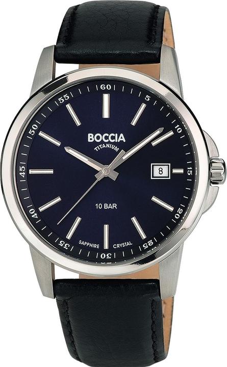 Produktbild Boccia 3633-01 Herrenuhr Titanium 40mm 10ATM (Analoguhr, 40 mm)