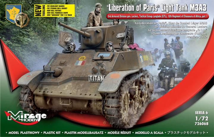 Image du produit Mirage Hobby Libération de Paris,Citerne légère M3A3