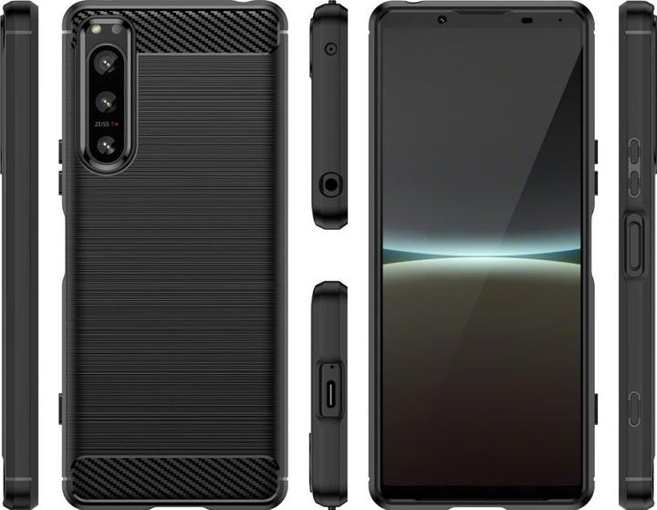 Produktbild Screenguard Carbon Brushed Soft TPU Case (Sony Xperia 5 IV)