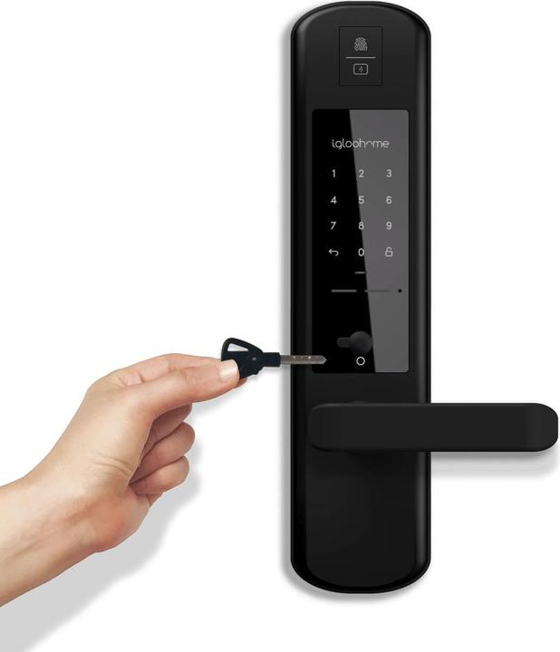 Produktbild Igloohome Mortise 2+ (Bluetooth, Fingerabdruck, Mechanische Zahlenkombination, Schlüssel, Schlüsselkarte, Smartphone)