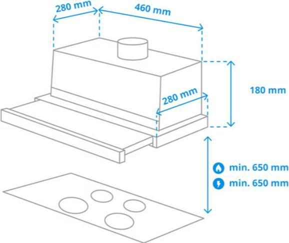 Produktbild Samsung NK24M1030IS (Huttenlüfter)