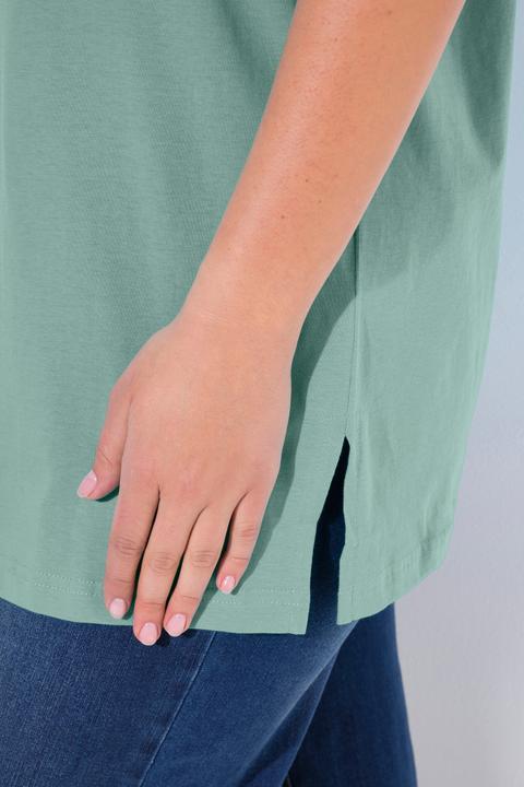 Produktbild Ulla Popken T-Shirt, V-Ausschnitt, Relaxed, Halbarm (46, 48)