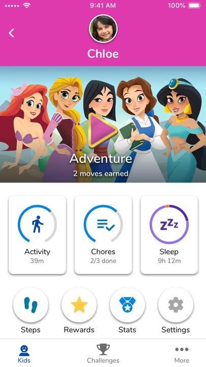 Produktbild Garmin vivofit jr3, WW, Disney Die kleine Meerjungfrau (20 mm)