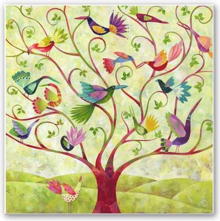 Immagine prodotto Trenddeko Blanz - Uccelli esotici (50 x 50 cm)