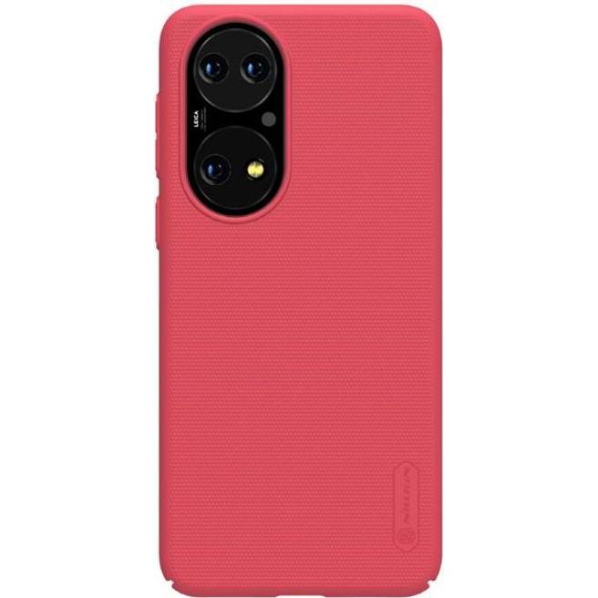 Nillkin Super Frosted Shield Series (Huawei P50), Smartphone Hülle, Rot
