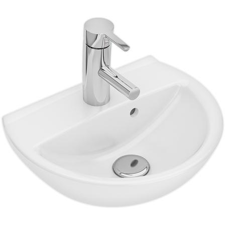Geberit, Waschbecken, Spira Spülbecken gebogen 40cm 15142 - für Bolzenmontage Tiefe 148
