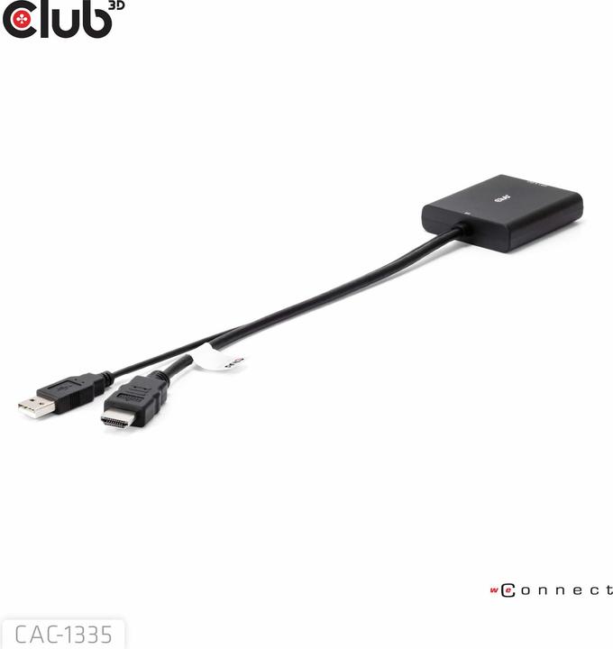 Produktbild Club 3D HDMI + Micro USB zu (DP, 6 cm)