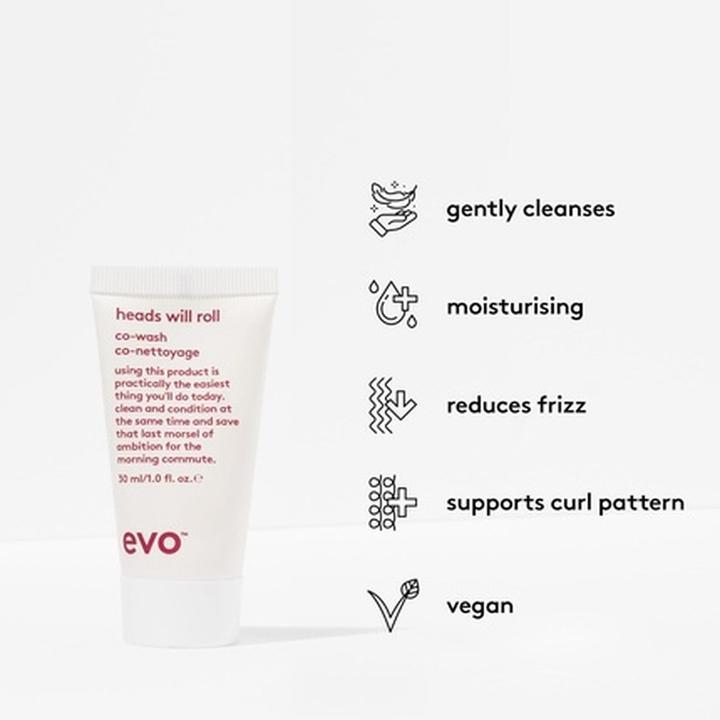 Immagine prodotto Evo Heads Will Roll Cleansing Conditioner for Curly Hair - Curl Defining & Frizz Control (250 ml)