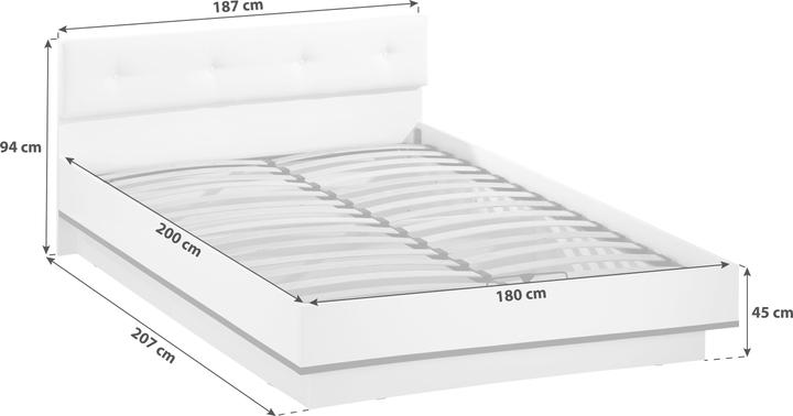 Actual product image Lipo Futon bed (180 x 200 cm)
