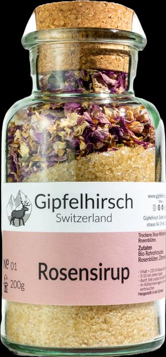Actual product image Gipfelhirsch Rose syrup (200 g)