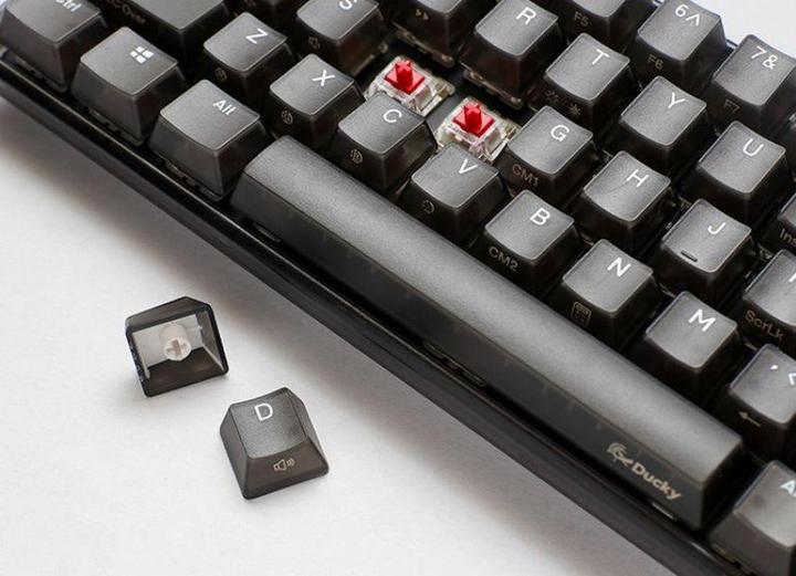 Actual product image Ducky One 3 Aura Black Mini Gaming Keyboard, RGB LED - Kailh Jellyfish Y (US) (Eng. Int., Cable)