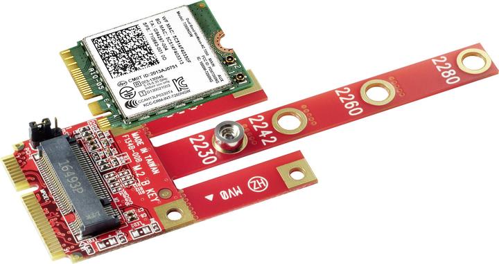 Actual product image Renkforce SSD M.2 modules on Mini PCIe
