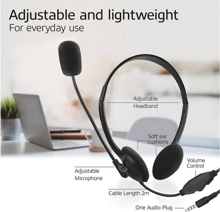 Actual product image ACT Headset with 3.5mm audio jack (Cable)