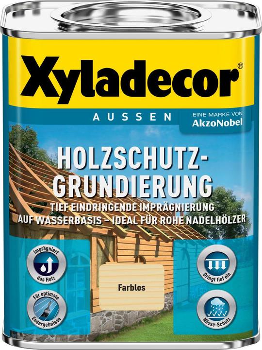 Produktbild Xyladecor Holzschutz Grundierung wasserbasiert (Farblos, 5 l)
