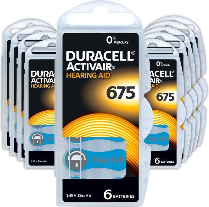 Image du produit Duracell Activair 675 - Piles pour appareils auditifs (60 pcs, 675, 625 mAh)