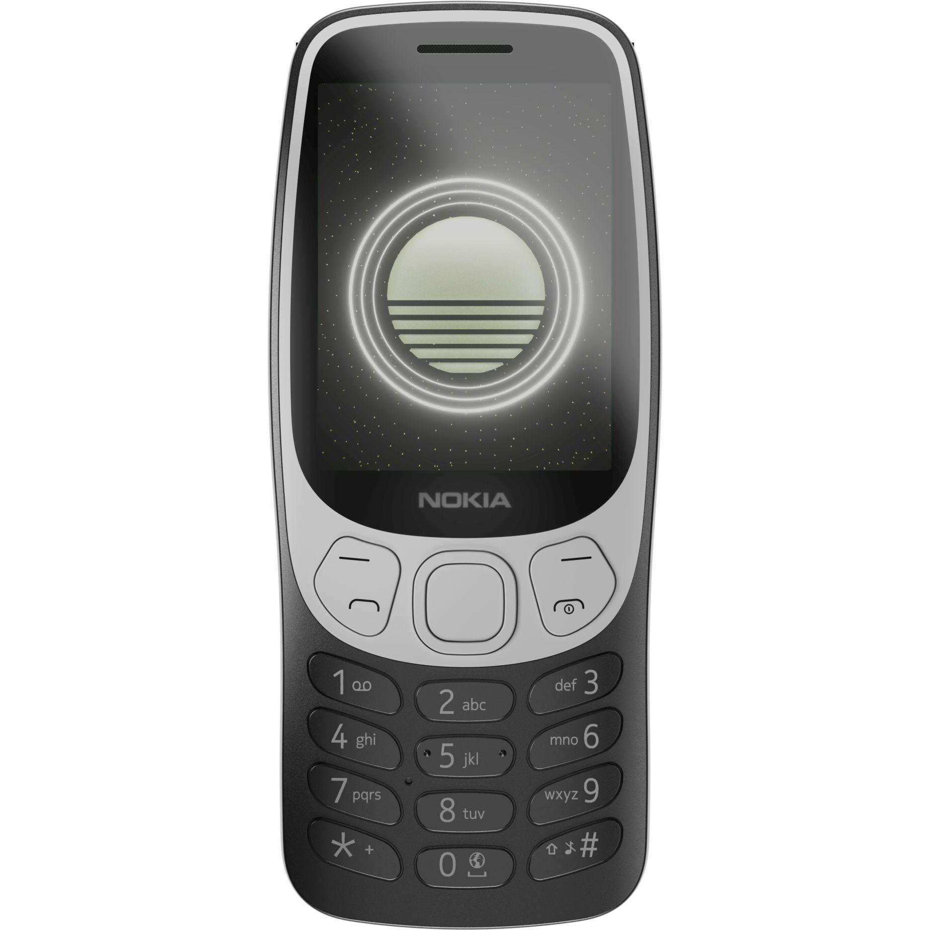 Nokia 3210 (2024) (2.40", 2 Mpx, 4G), Tastenhandy, Schwarz