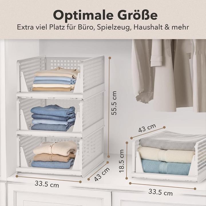 Produktbild Ally Maison 3er Set Faltbare Schrank-Organizer (3x)