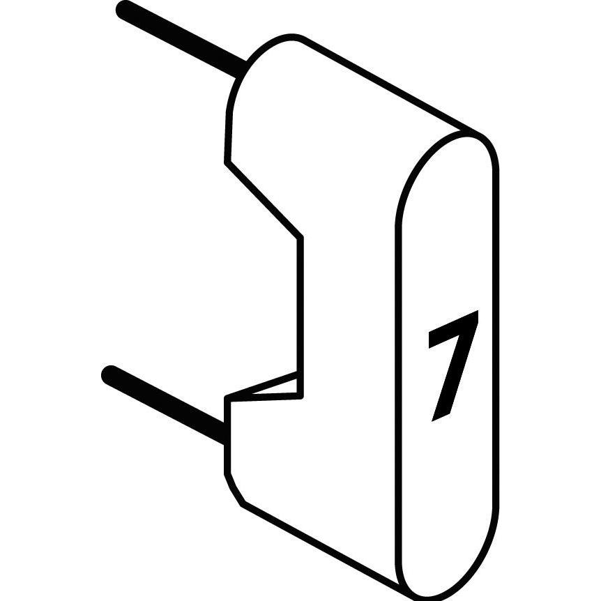 Thumbnail - Legrand, Zubehör Gebäudesicherheit, 10er-Set Konfigurator Nr. 7 zur Konfiguration von 2-Draht-Sprechanlagen