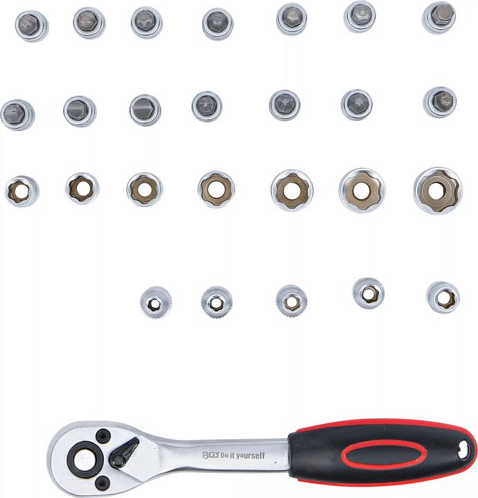 Produktbild BGS Steckschlüssel-Satz Antrieb 6,3 mm (1/4") SW 4 - 13 mm 27-tlg. (1/4")