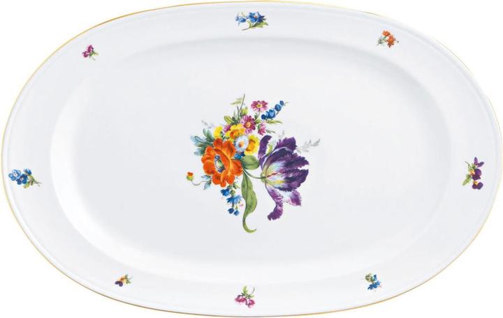 Produktbild Fürstenberg Alt Platte oval Blume