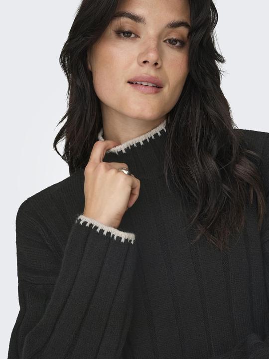 Produktbild Only Normal geschnitten Hoch geschlossen Tief angesetzte Schulter Pullover Strickpullover (M)