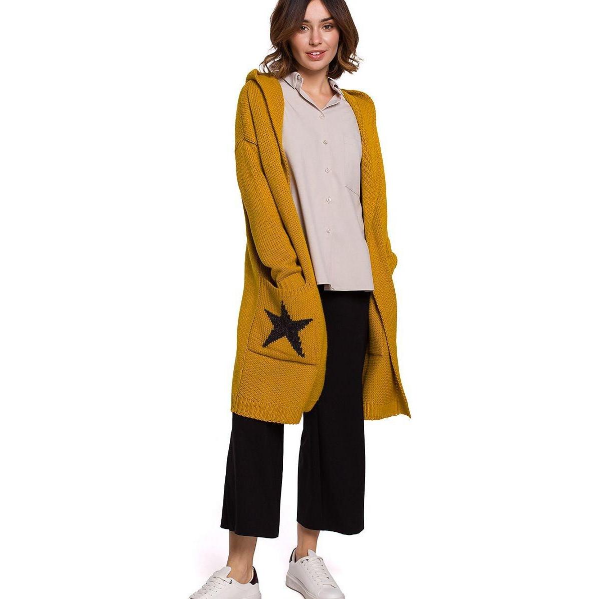 BE Knit, Pullover, Cardigan, Gelb, (M)