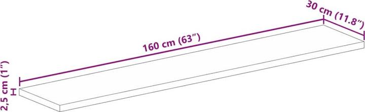 Actual product image vidaXL Tischplatte (160 x 160 cm)