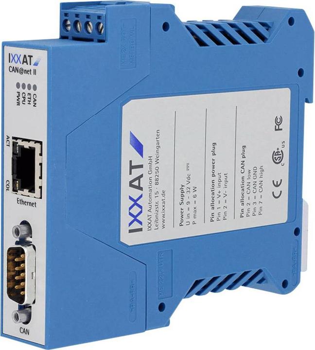 Produktbild HMS 1.01.0086.10200 Convertitore CAN Bus Ethernet 12 V/DC 24 V/DC - CE - CSA