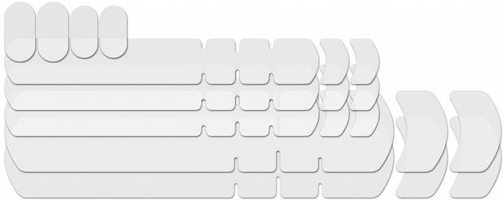 Actual product image Lizard Skins Frame Wrap Protector cable rub kit, clear (Frame protection film)