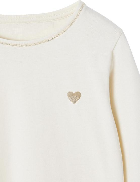 Produktbild Vertbaudet Mädchen Shirt mit Glitzerherz und Recycling-Baumwolle BASIC (92)