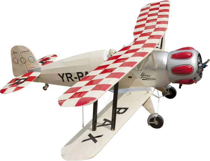 Seagull Models bücker bü-133 jungmeister biplane in wood construction arf (Scale Helicopter)