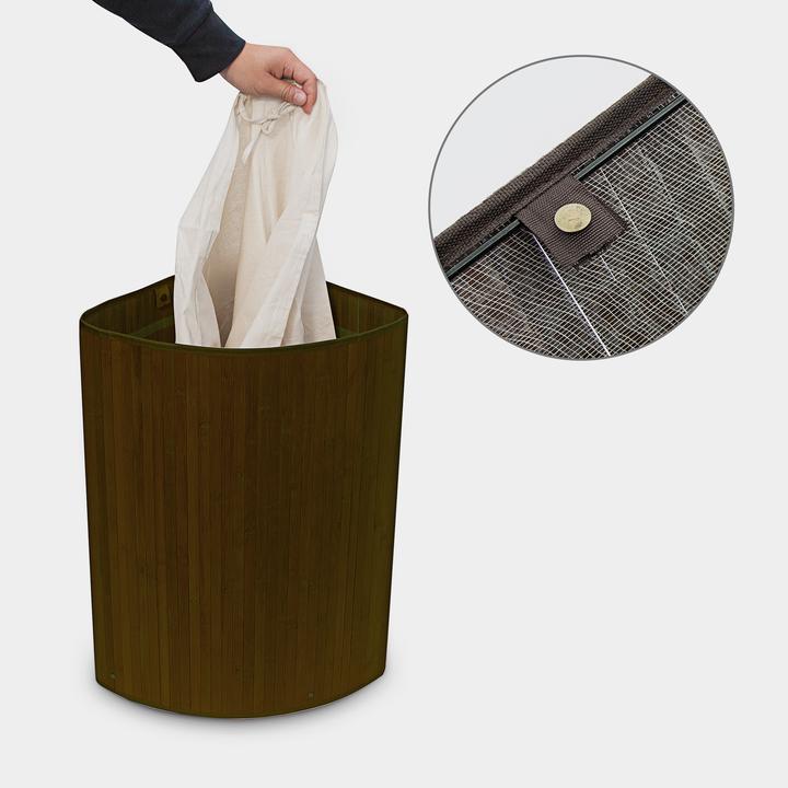Produktbild Relaxdays Eckwäschekorb (60 l)