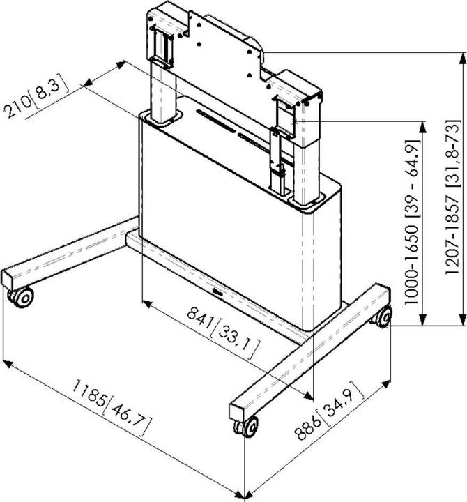 Actual product image Vogels Pft E7111 (Universal, 85", 160 kg)