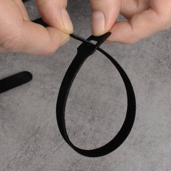 Produktbild Quadrios 23CA189 Klettkabelbinder zum Bündeln Haft- und Flauschteil (L x B) 400 (Klettkabelbinder, 400 mm, 10 Stk.)