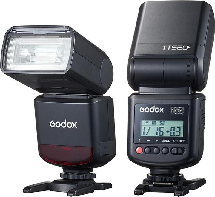 Godox TT520III Camera Flash with LCD Screen (Aufsteckblitz, Nikon, Sony, Canon, Fujifilm, Panasonic, Olympus)