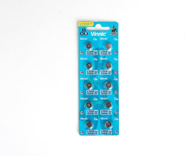 Actual product image Vinnic 10 Stück AG11 (1 pcs., 22 mAh)