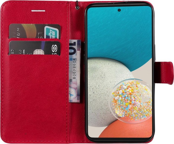 Actual product image Cover-Discount Galaxy A53 5G - leather case cover red (Samsung Galaxy A53 5G)