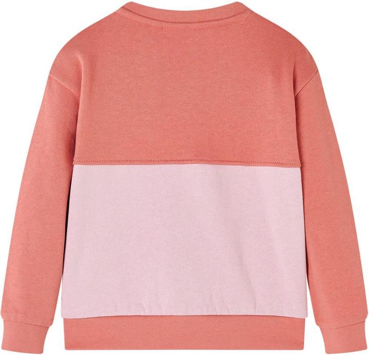 Produktbild VidaXL Kinder-Sweatshirt mit Farbblock Rosa 116,Material: 80 (116)