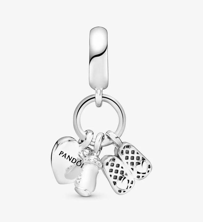 Produktbild Pandora Shoes Baby Bottle and Heart (Silber 925)