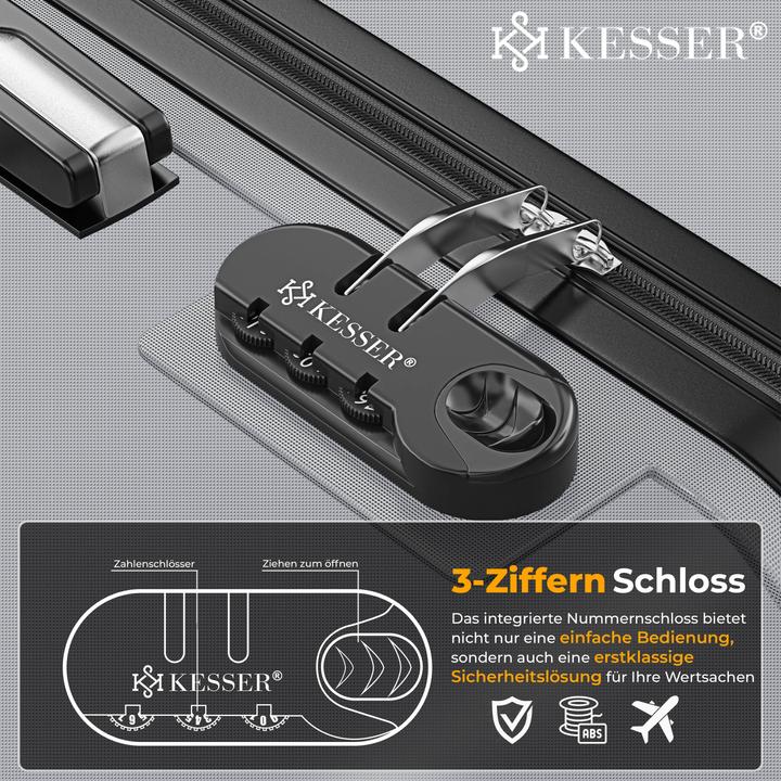 Image du produit Kesser 4-teiliges ABS-Hartschalenkofferset (34 l)