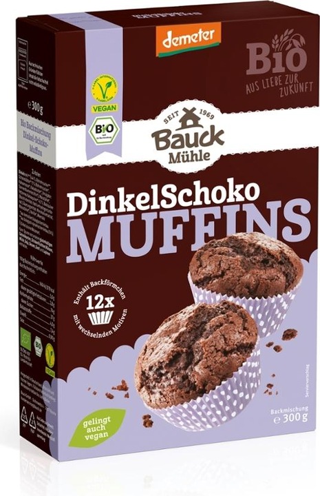 Actual product image Bauckhof Spelt Muffins Chocolate Baking Mix Organic (300 g)