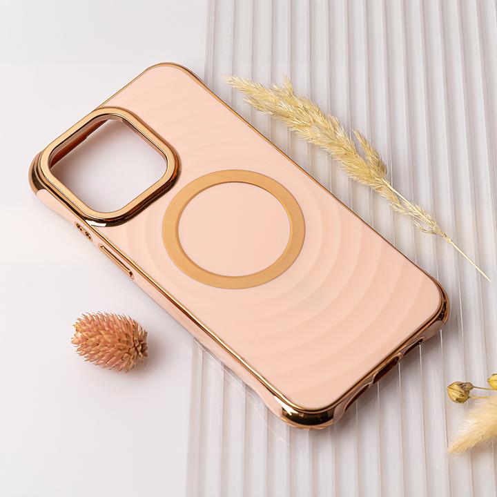 Actual product image OEM Circle Glam Mag case for iPhone 13 Pro 6,1" pink (Apple iPhone 13 Pro)