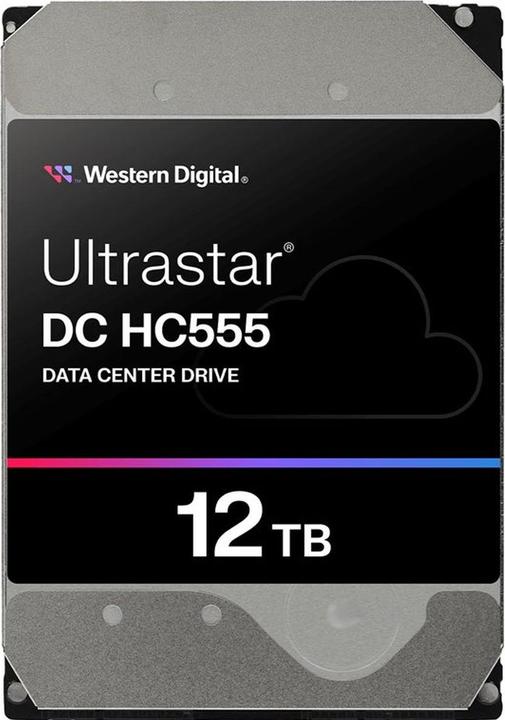 Actual product image WD Ultrastar DC HC555 3.5inch 26.1 12TB 512 7200RPM SAS ULTRA 512E SE P3 DC (12 TB, 3.5", CMR)