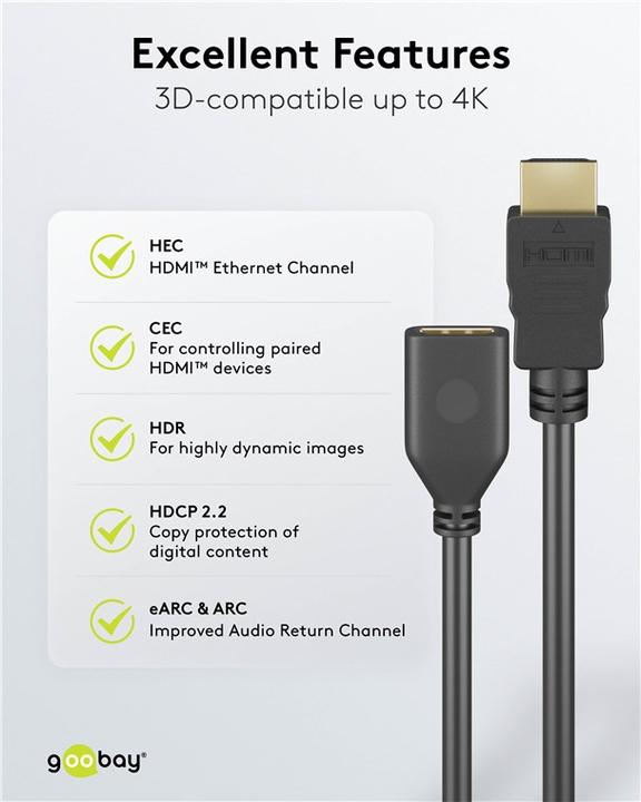 Immagine prodotto Goobay HDMI – HDMI (3 m, HDMI, 2.0)