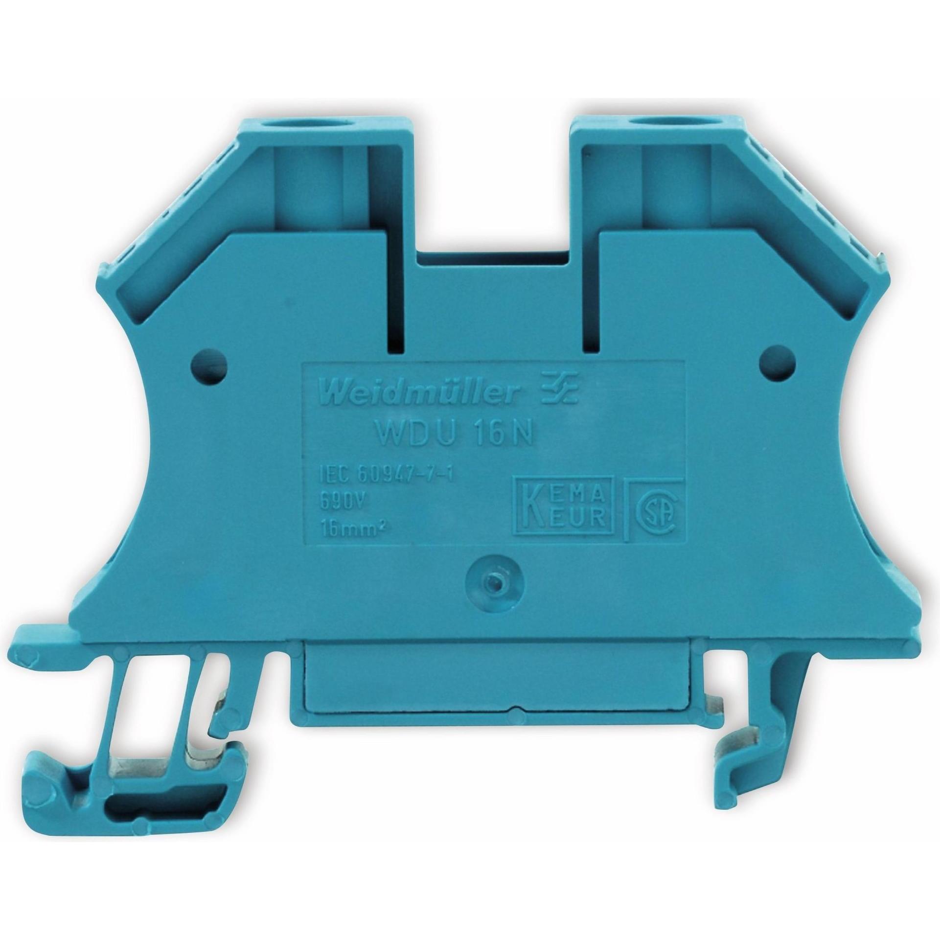 Weidmüller Durchgangsklemme, Elektronikzubehör + Gehäuse, Blau